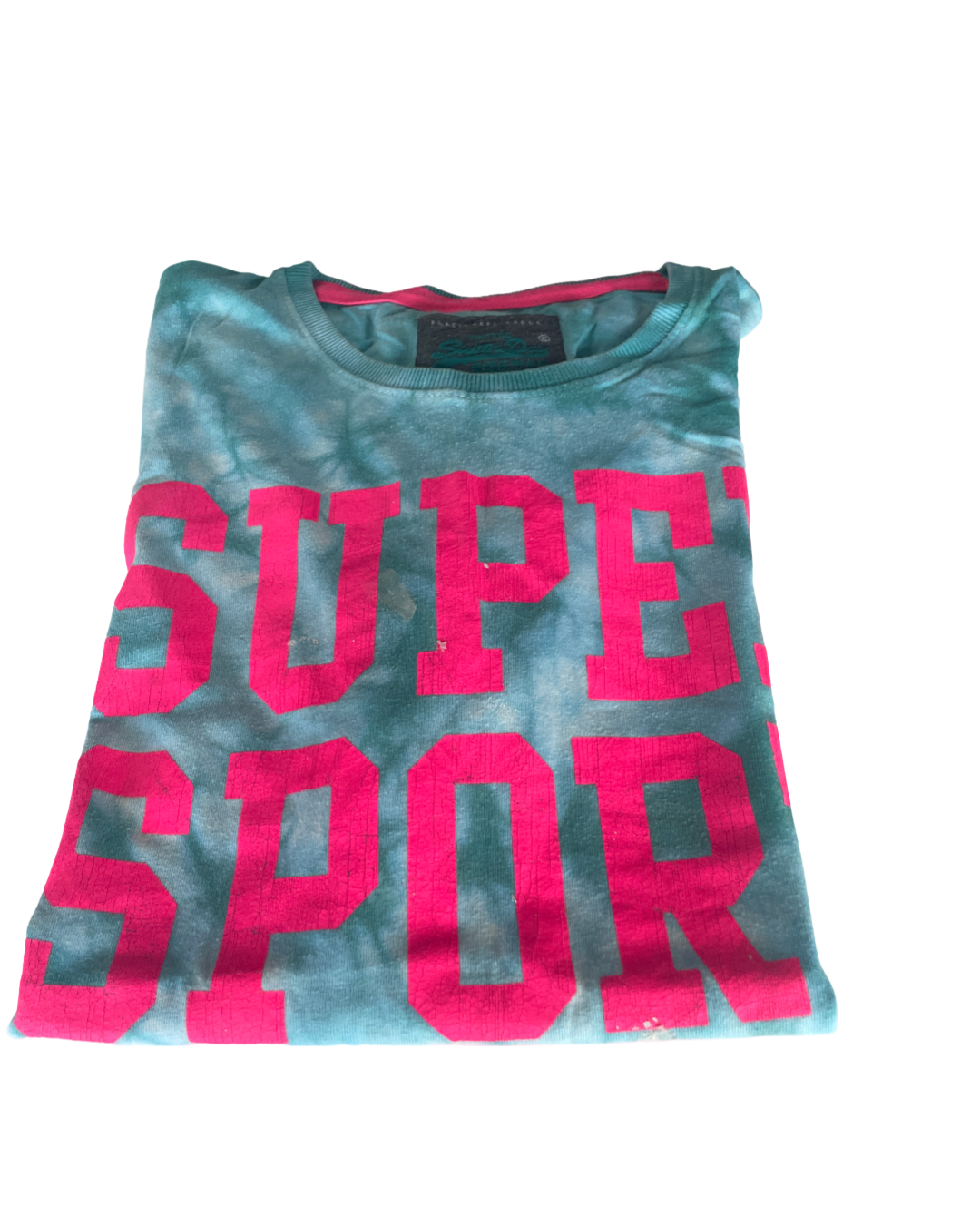 Vintage  Superdry Herren   green t Shirt in size xxl L 30 W 23 |SKU 5011