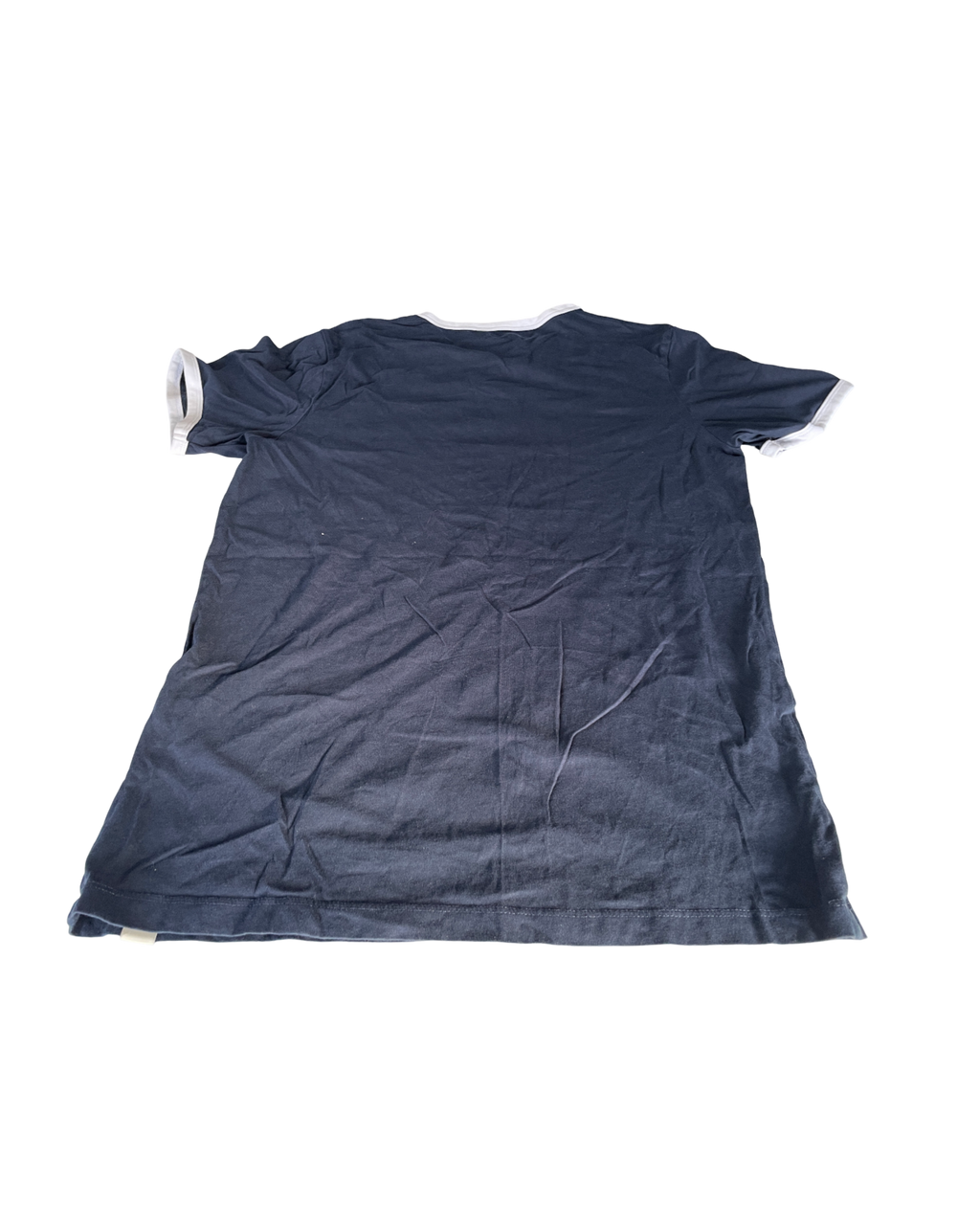 JACK & JONES MENS GRAPHIC T-SHIRT TOP LARGE NAVY BLUE COTTON L28 W19|SKU 5015