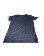 JACK & JONES MENS GRAPHIC T-SHIRT TOP LARGE NAVY BLUE COTTON L28 W19|SKU 5015