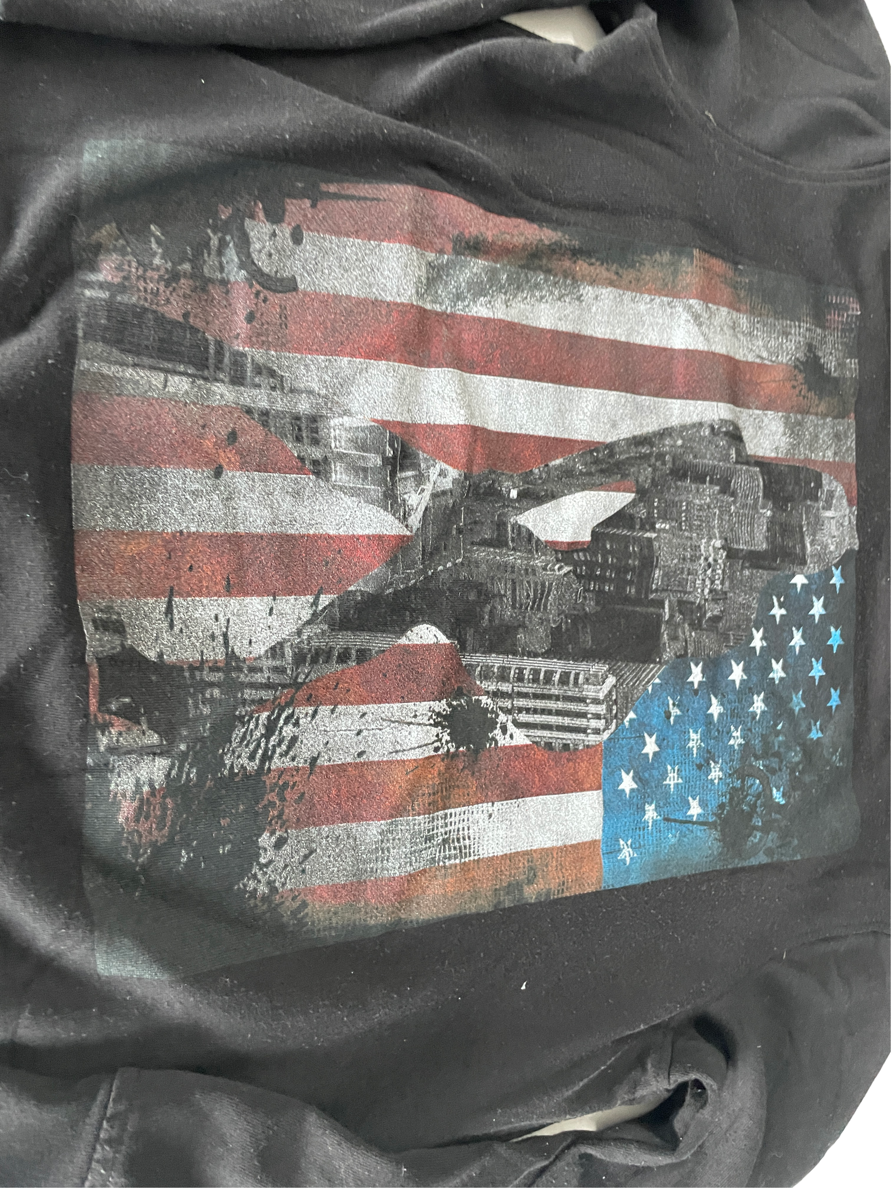 RING OF FIRE Men's Black Decembre Crew Neck French Terry Sweatshirt Top L TEDO L 27 W 21| SKU 5018