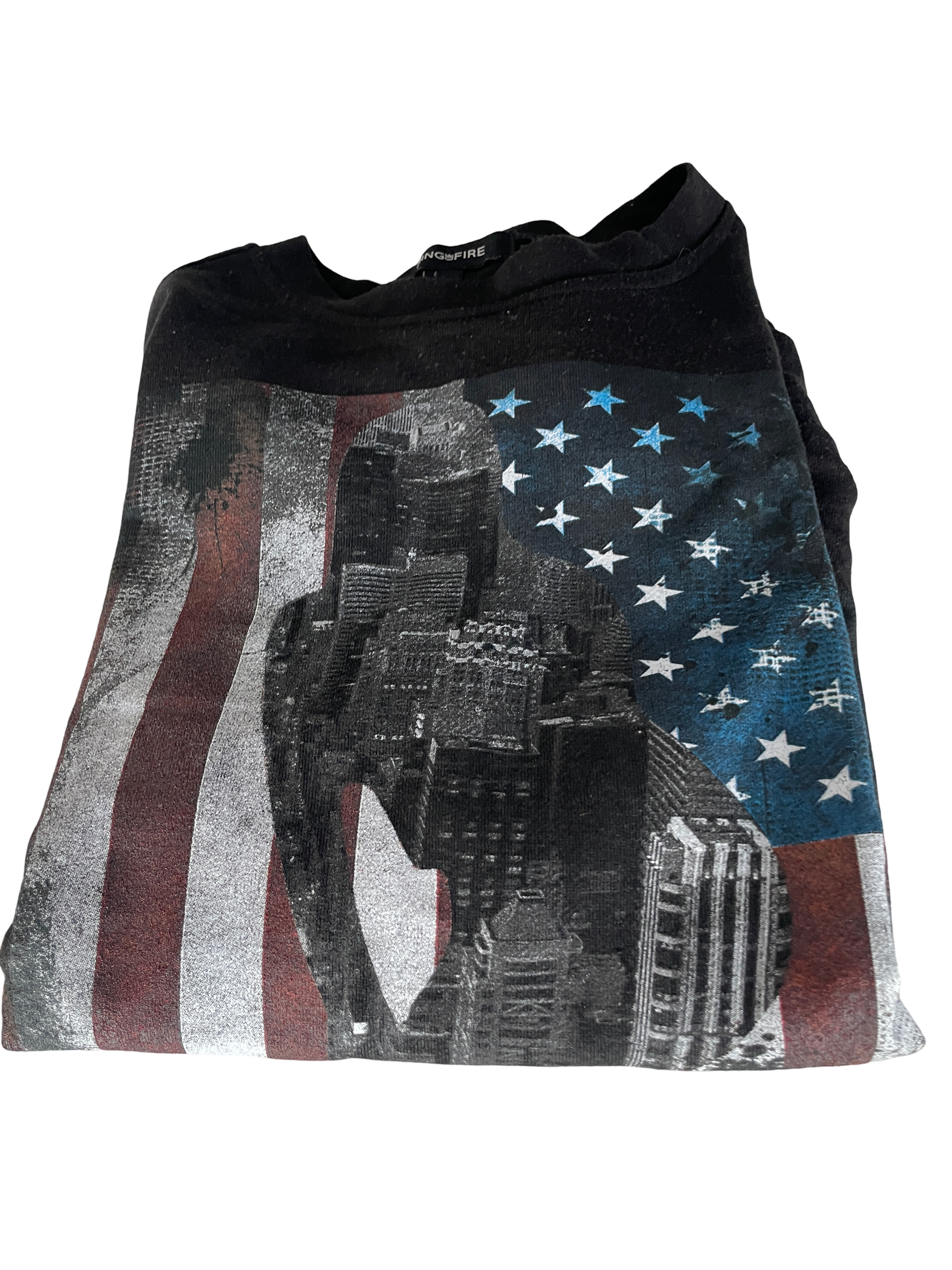 RING OF FIRE Men's Black Decembre Crew Neck French Terry Sweatshirt Top L TEDO L 27 W 21| SKU 5018