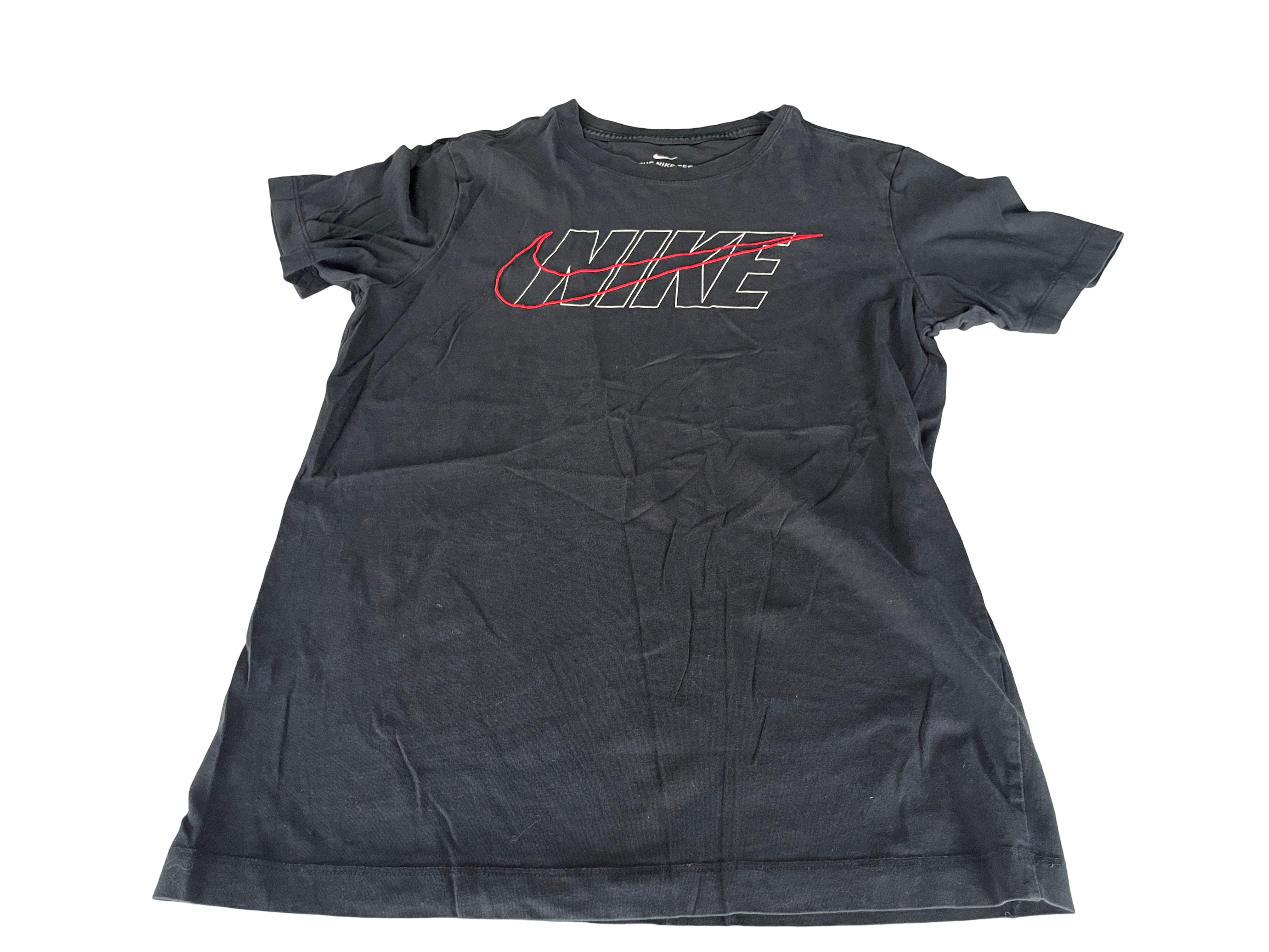 Vintage Nike black Swoosh Tee - Black in size S |SKU 5019