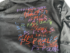 Paul Smith Graphic  black hoodie  in size  L 27 W 21