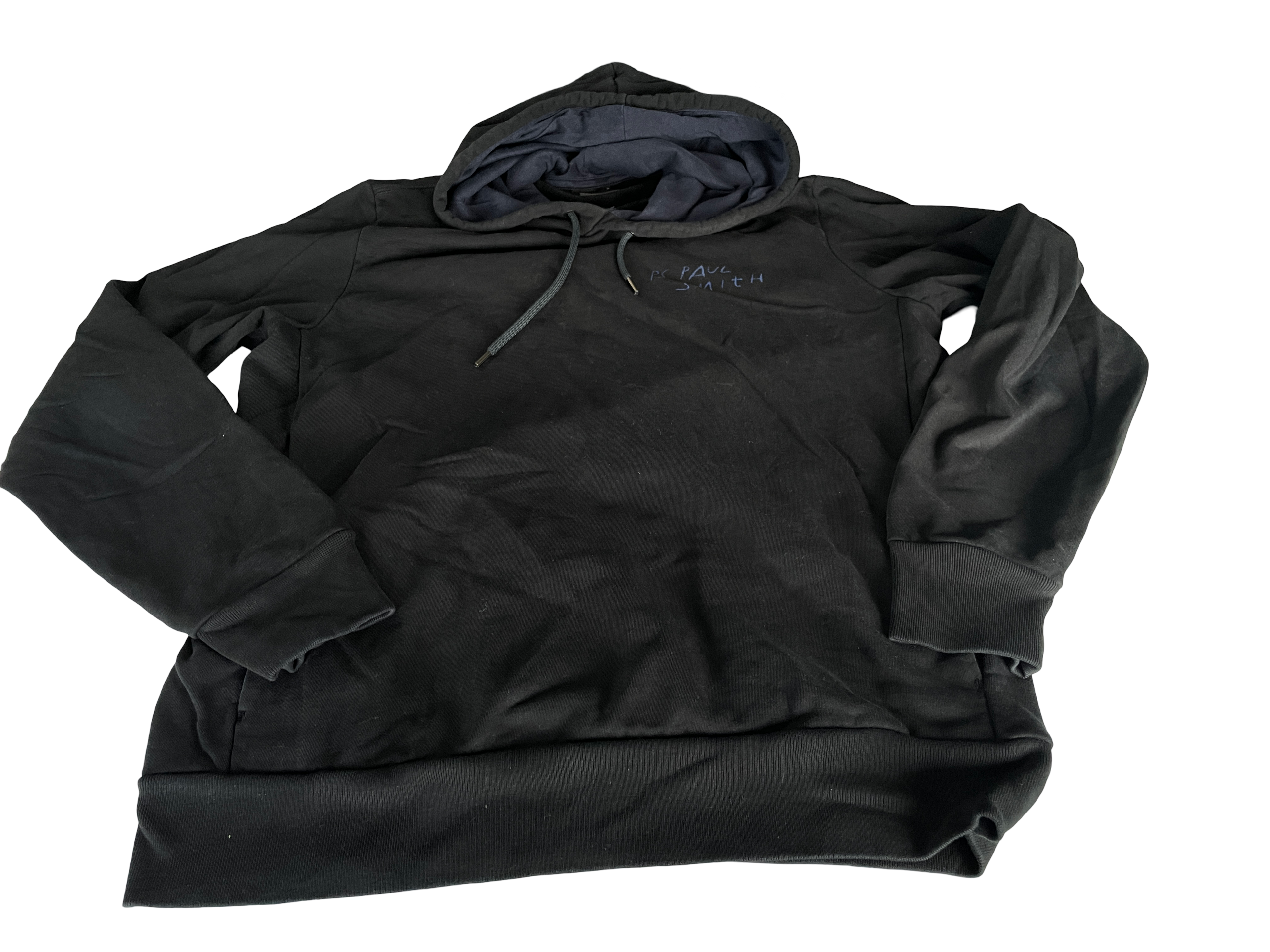 Paul Smith Graphic  black hoodie  in size  L 27 W 21