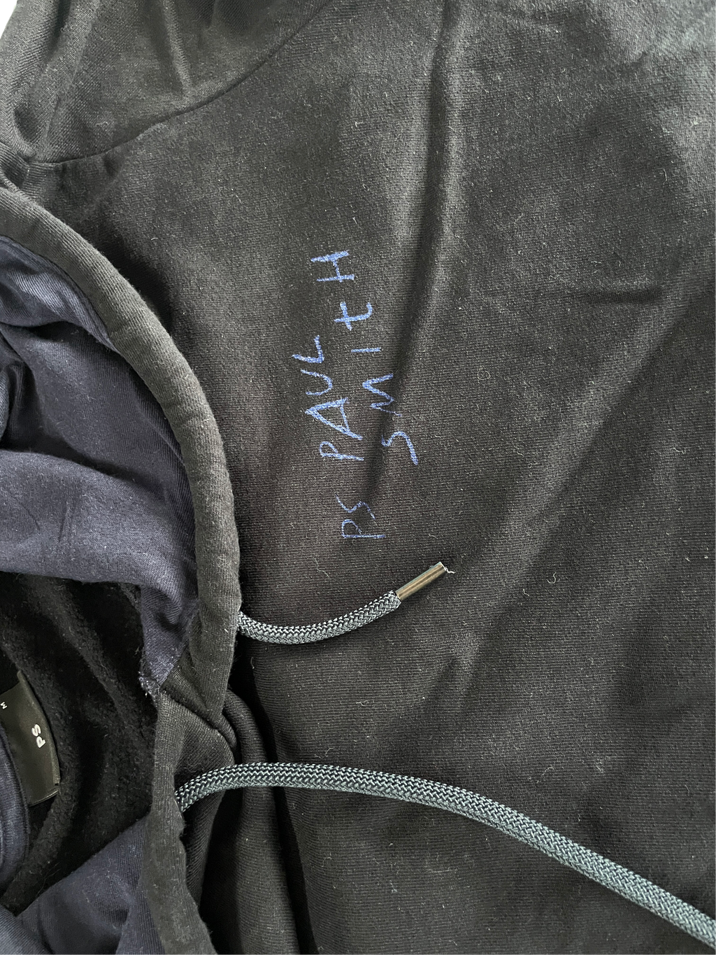 Paul Smith Graphic  black hoodie  in size  L 27 W 21|SKU 5021
