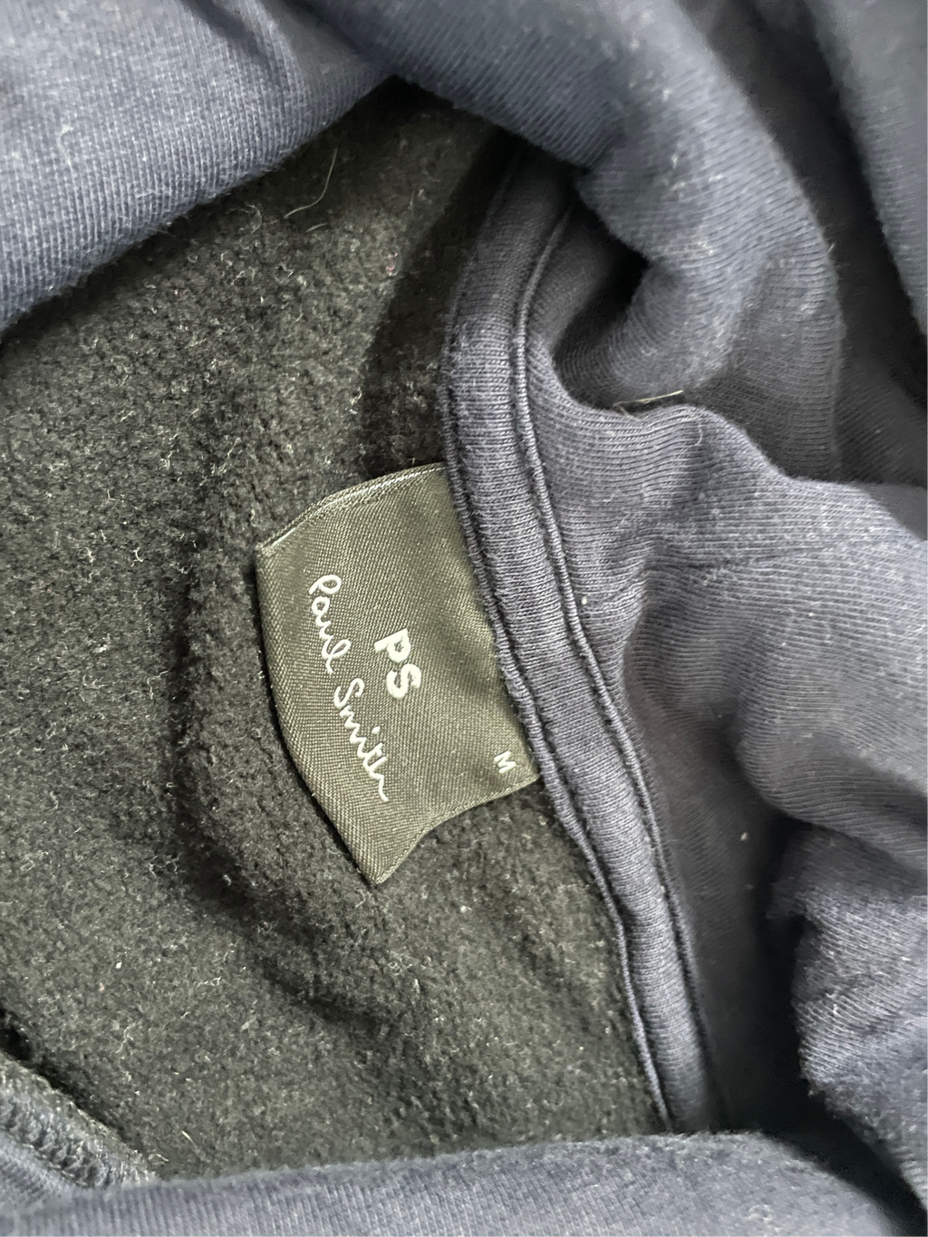 Paul Smith Graphic  black hoodie  in size  L 27 W 21|SKU 5021