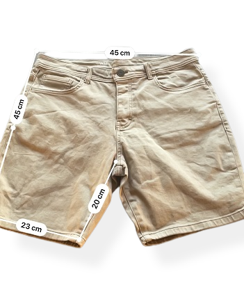 Rubynee Vintage y2k Beige Denim Mens short