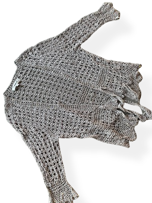 Rubynee Vintage y2k vogue womens knitted crochet top