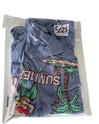 Vintage Yessica Women's Purple Tropical Paradise Slogan T-Shirt. |SKU 5027