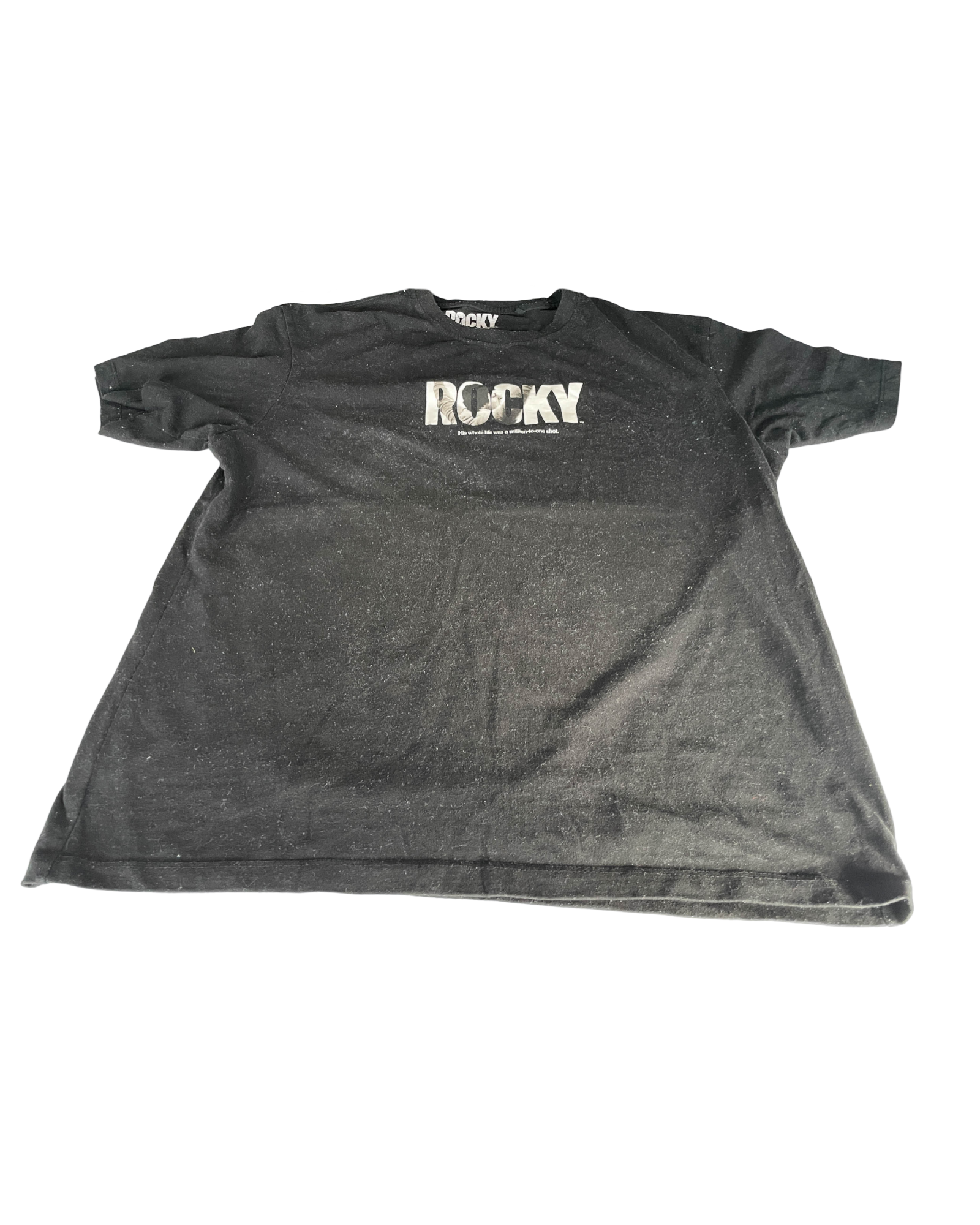Vintage Bershka Black Rocky 2006 Men's L Shirt.|SKU 5031