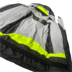 Vintage Kids 10yrs Decathlon grey padded waterproof full zip ski hooded jacket|L25 W18|SKU 6517