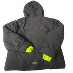 Vintage Kids 10yrs Decathlon grey padded waterproof full zip ski hooded jacket|L25 W18|SKU 6517