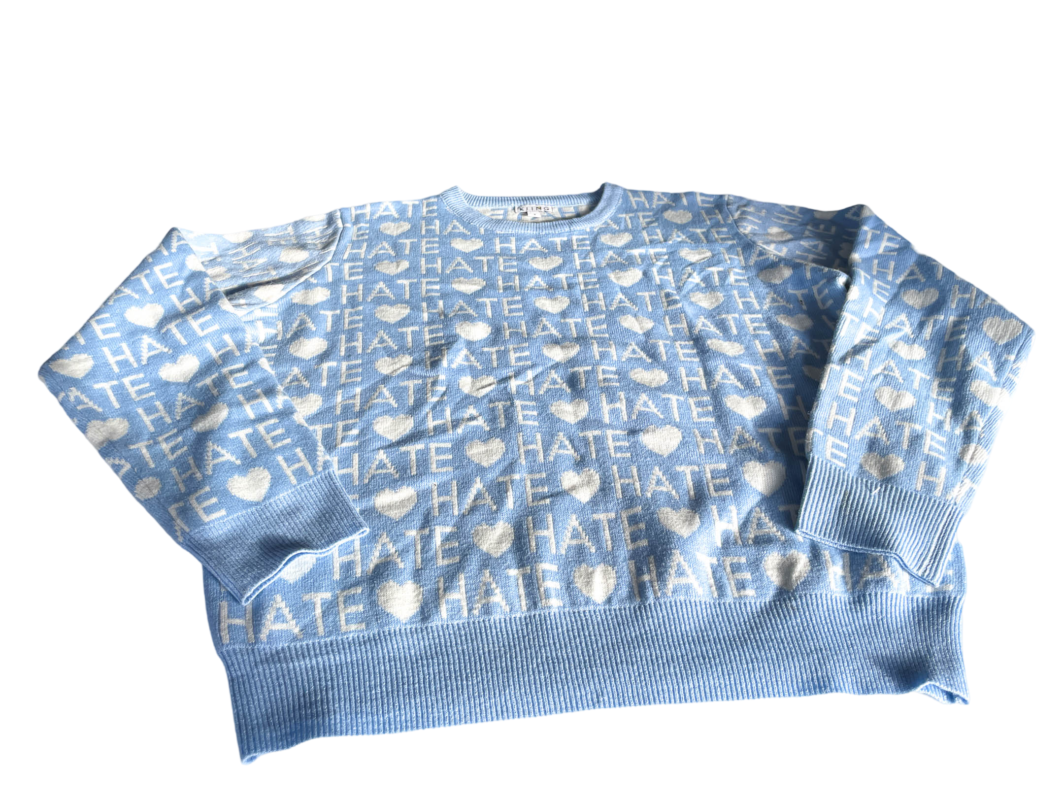 Vintage y2k 90s Streetwear Women's Knitted Cardigan. In size small/medium|SKU 5038
