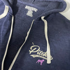 Vintage women James & Pitchers Ireland blue full zip hoodie in L|L27 W20| SKU 6525