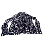 Woman’s Vintage Purple Giraffe Print Shirt.|SKU 5039