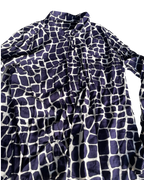 Woman’s Vintage Purple Giraffe Print Shirt.|SKU 5039