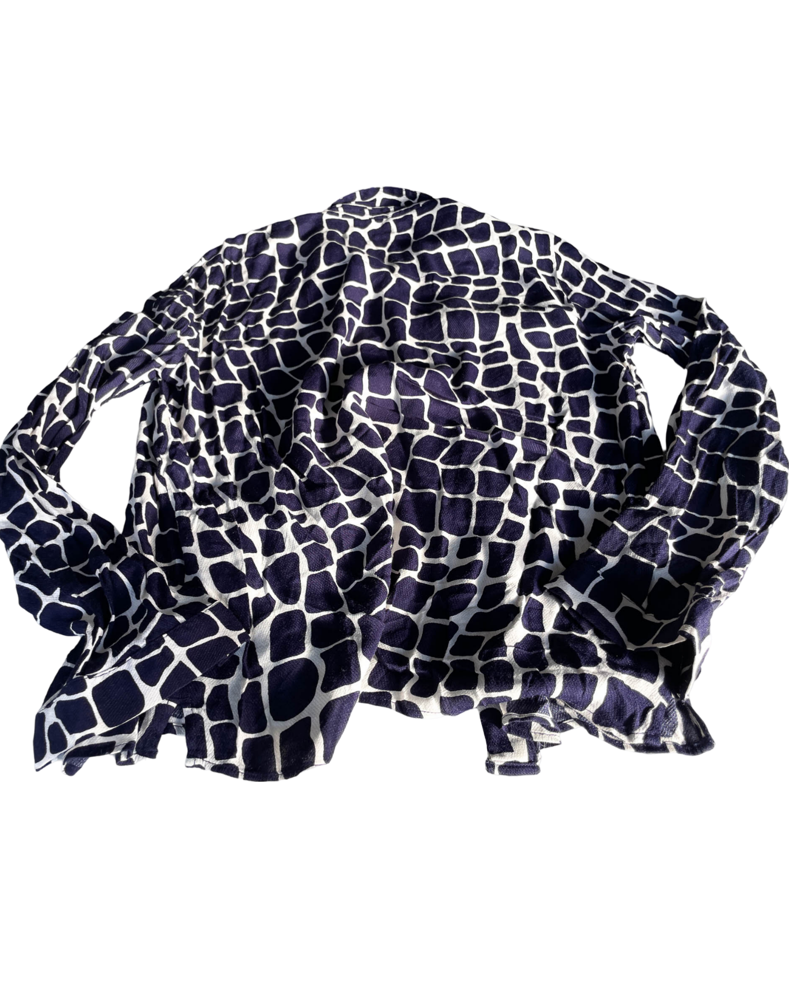 Woman’s Vintage Purple Giraffe Print Shirt.|SKU 5039