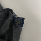 Vintage men XV king Ireland grey navy knitted colourblock full zip hoodie in M|L27 W21|SKU 6529