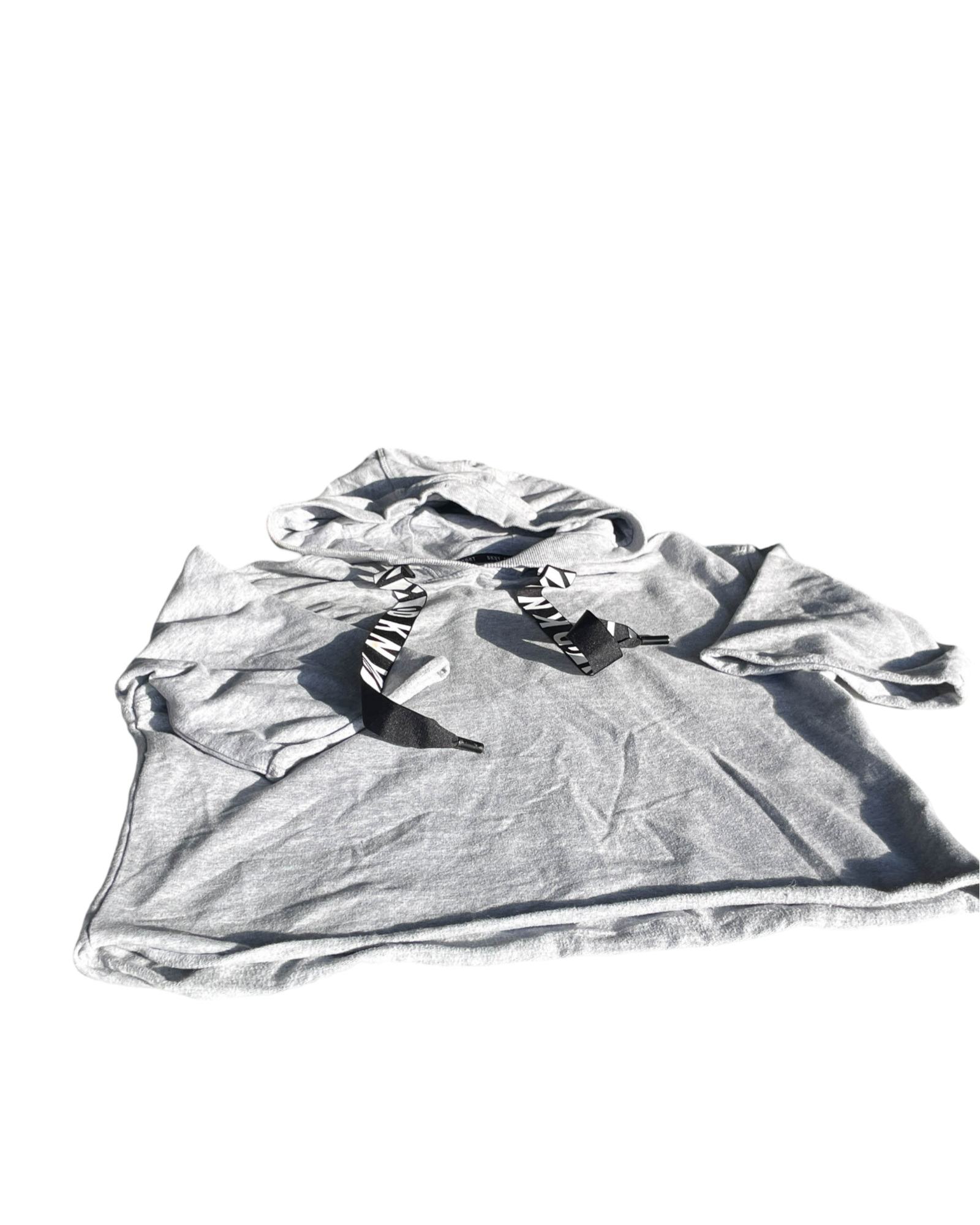 Vintage  Woman’s DKNY Drawstring Sports Logo Hoodie T-Shirt Sweatshirt. |SKU 5042