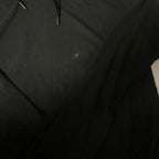 Vintage men black Banana Republic drawstring rayon hoodie in M|L25 W20|SKU 6530