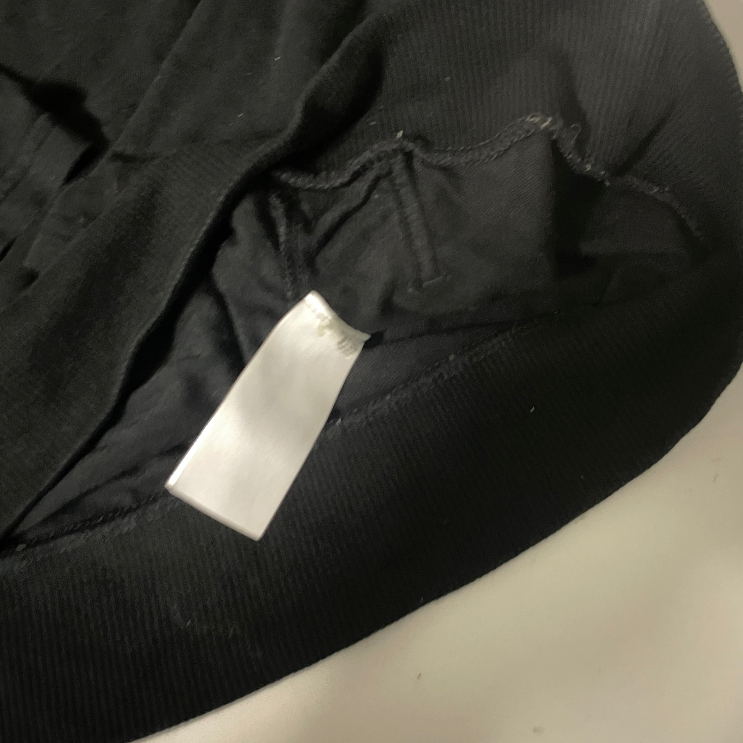 Vintage men black Banana Republic drawstring rayon hoodie in M|L25 W20|SKU 6530