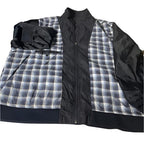 Vintage men Blazer navy shell reversible full zip bomber jacket in 4XL|L35 W29|SKU 6532