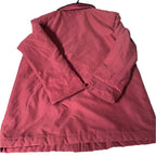 Vintage women  winter wine full zip fur collar trench coat UK12/14|L33 W22|SKU 6533