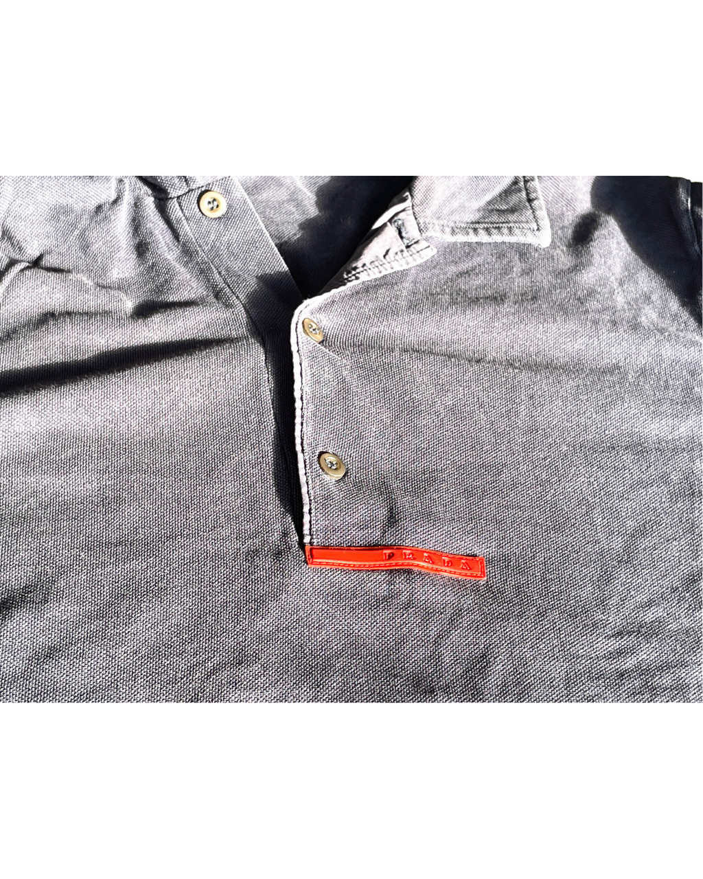 Vintage Prada Navy Polo. In size medium