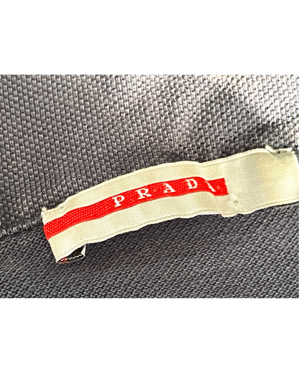 Vintage Prada Navy Polo. In size medium