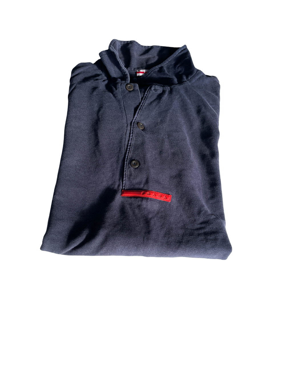 Vintage Prada Navy Polo. In size medium