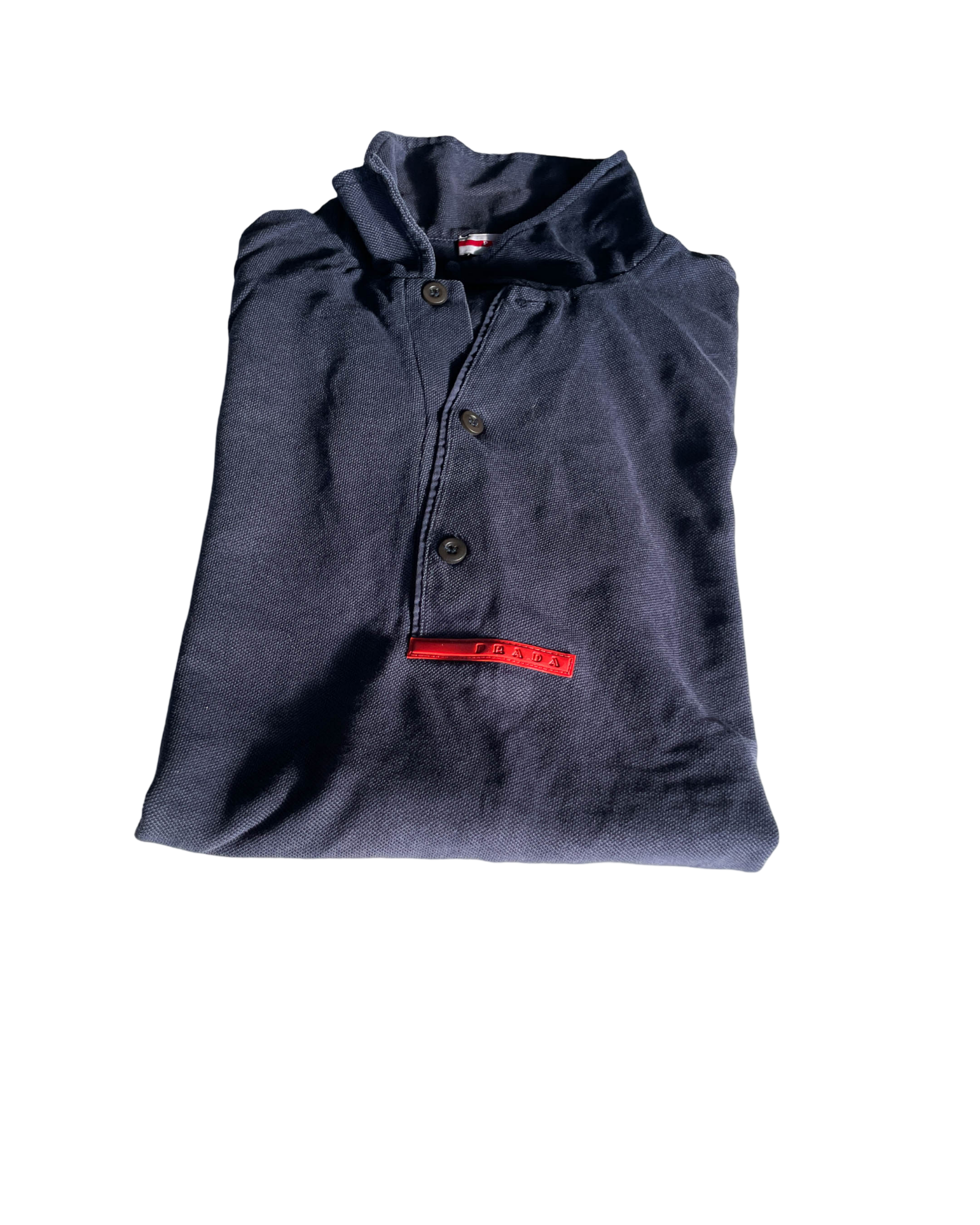 Vintage Prada Navy Polo. In size medium