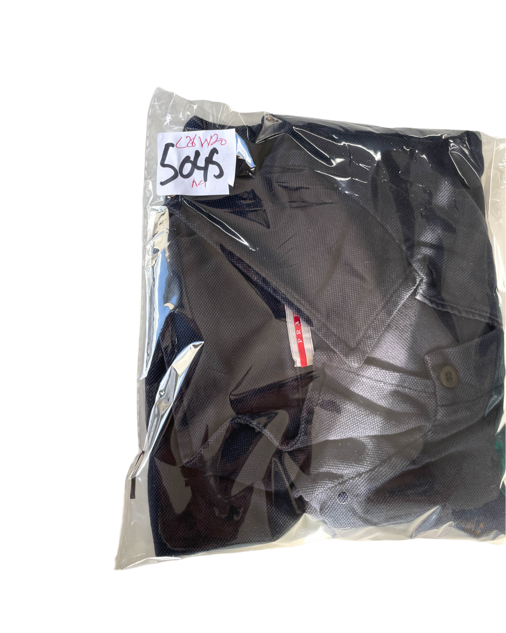 Vintage Prada navy  polo medium  red tab L 28 W 20 |SKU 5045