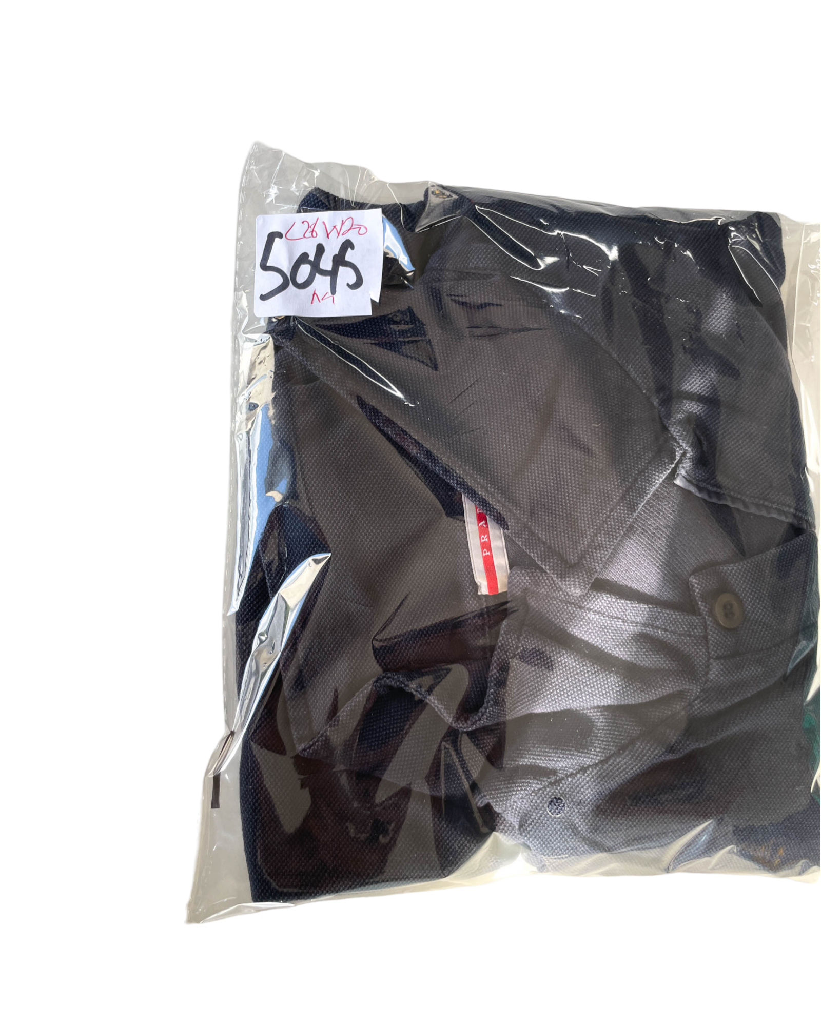 Vintage Prada navy  polo medium  red tab L 28 W 20 |SKU 5045