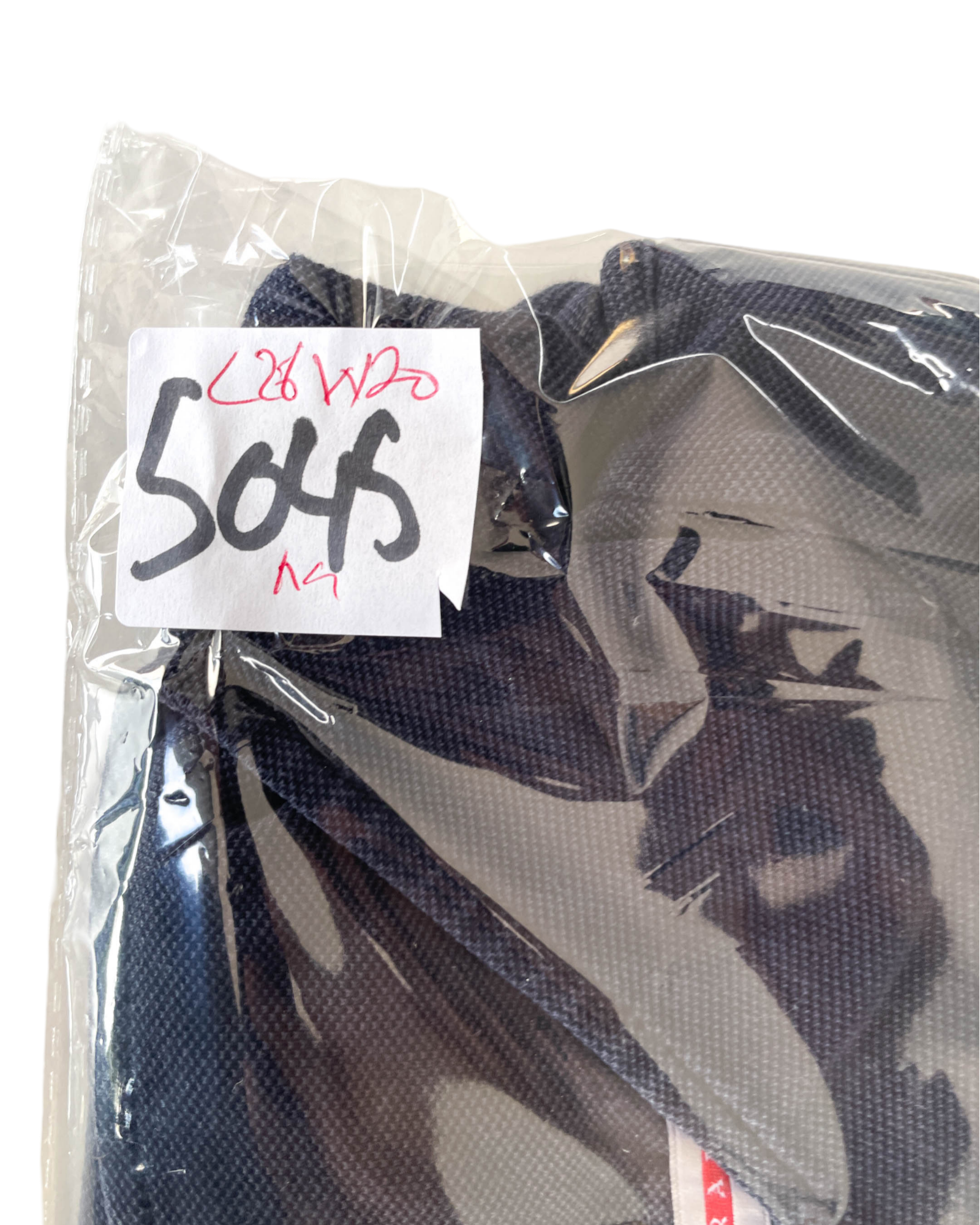 Vintage Prada navy  polo medium  red tab L 28 W 20 |SKU 5045