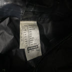 Vintage men black Decathlon full zip hooded polyester nylon rain coat 2XL|L31 W27|SKU 6536