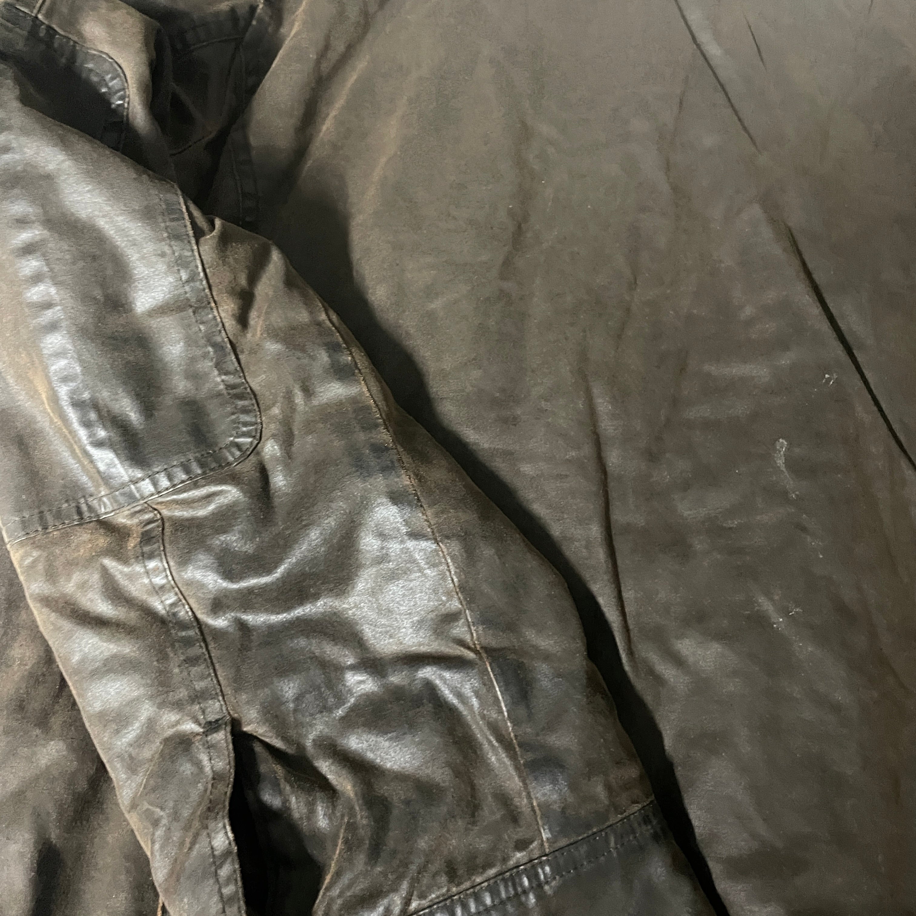 Vintage men's Johnston & Murphy brown leather biker jacket in XL|L33 W23|SKU 6537