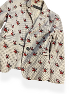 Rubynee Vintage y2k Zara white floral blazer 