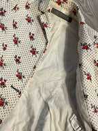 Rubynee Vintage y2k Zara white floral blazer 