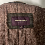 Vintage men's Johnston & Murphy brown leather biker jacket in XL|L33 W23|SKU 6537