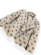 Rubynee Vintage y2k Zara white floral blazer 