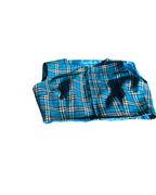 VTG Tartan Blue Mini Cropped Top. In size XS/S SKU 5049