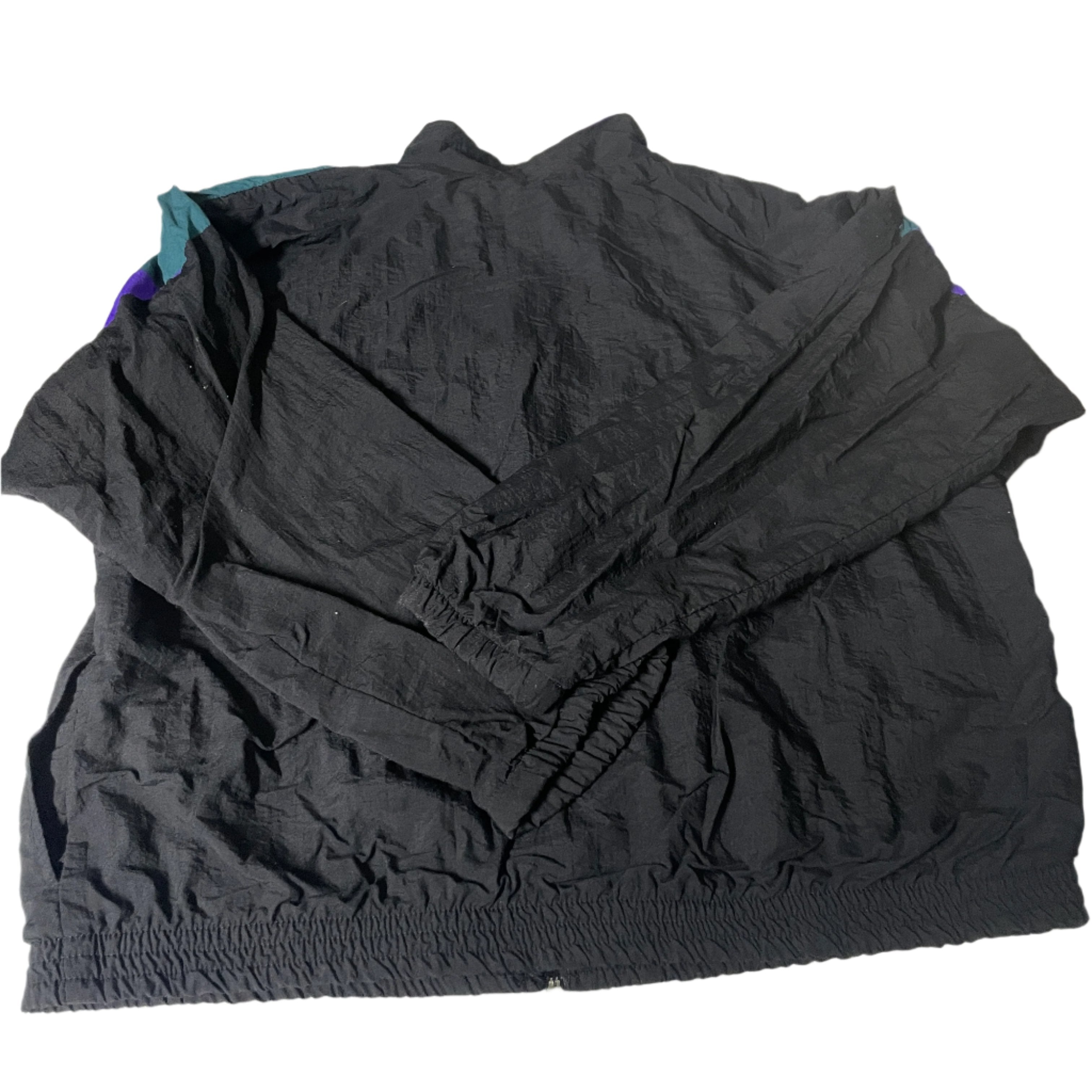 Vintage men Tajura multi colorblock polyester wind breaker jacket in XL|SKU 6538