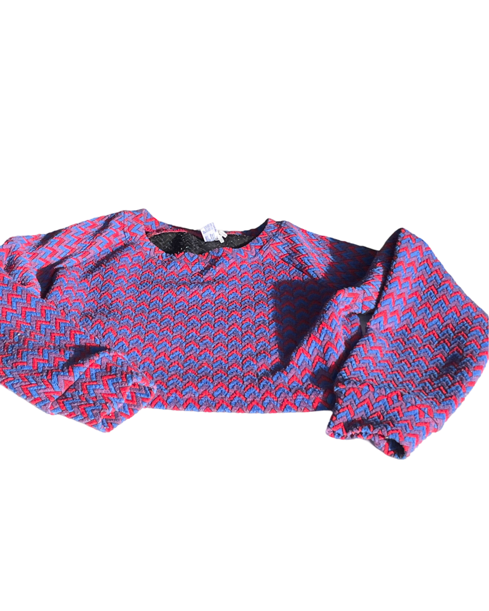 VTG American Apparel Cropped Chevron Sweater. In size S|SKU 5050