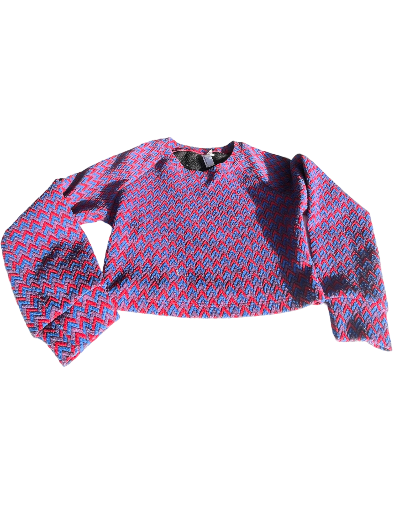 #VintageAmericanApparel #CroppedSweater #ChevronPattern