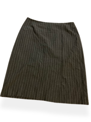 Rubynee Vintage Wool Worth womens black stripe skirt