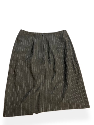 Rubynee Vintage Wool Worth womens black stripe skirt