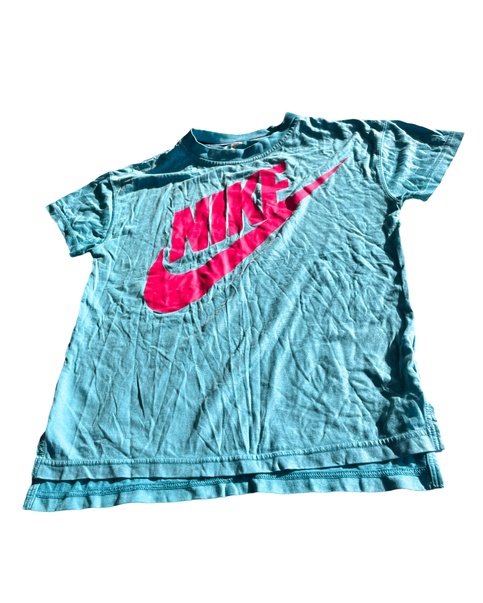 Nike Sportswear Printed Club Tee. In blue and recommended for size S/XS |SKU 5054