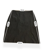 Rubynee Vintage Wool Worth womens black stripe skirt