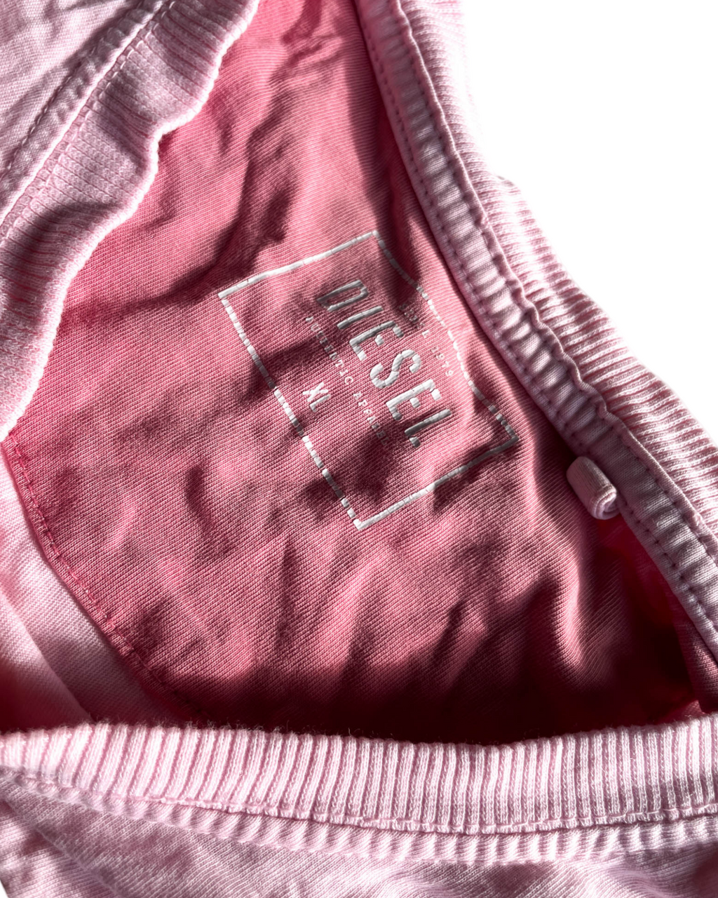 Vintage Pink Diesel Graphic T-Shirt. In size XL  |SKU 5057