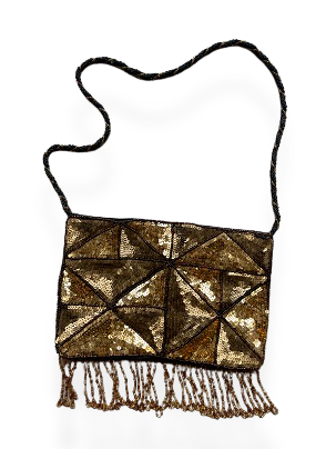 Rubynee Vintage Y2K Gold Shoulder Strap Bag